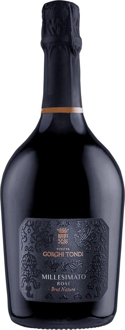 Spumante Metodo Classico Rosé Brut Nature Sicilia DOC - Tenuta Gorghi Tondi